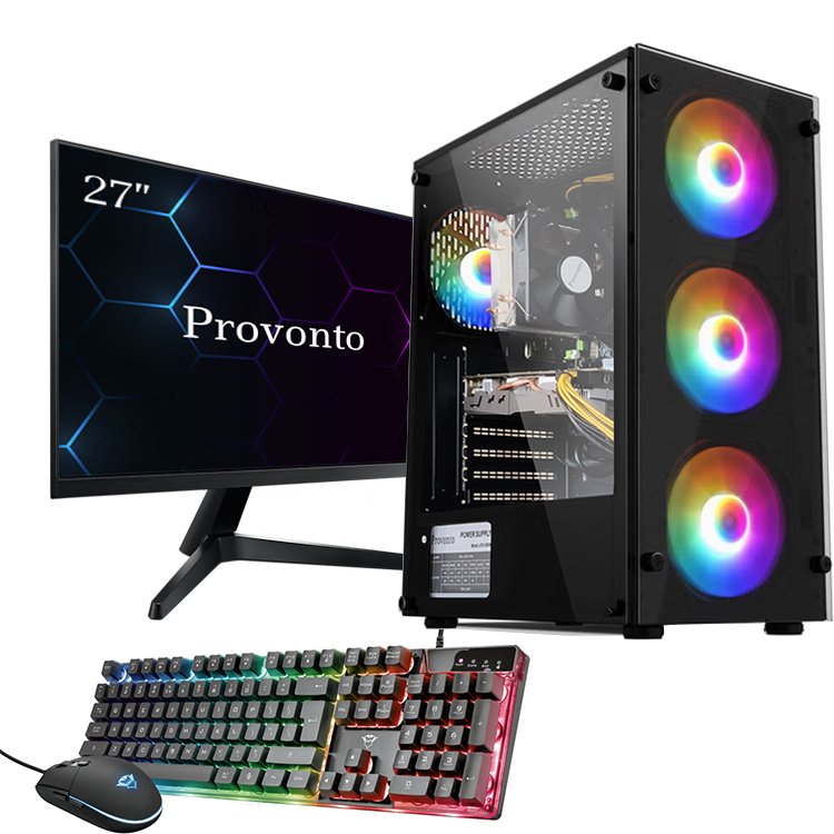 Provonto 14 Cœurs PC Gamer [Intel Xeon E5-2660 v4 - AMD Radeon RX